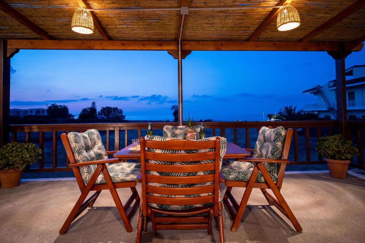 Mayia Sunset Sea Front House Gouves Heraklion מראה חיצוני תמונה